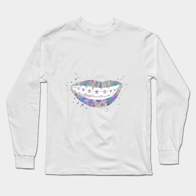 Teeth braces Long Sleeve T-Shirt by RosaliArt